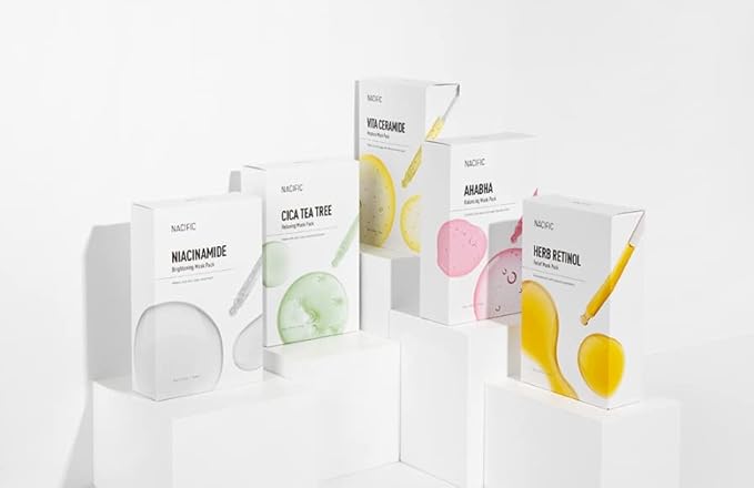 KOSBEAUTY NACIFIC Face Masks Skincare Korean – Premium 10-Sheet Variety Pack for Ultimate Skin Nourishment – Hyaluronic Acid, Ceramide & Vitamin-Infused for All Skin Types