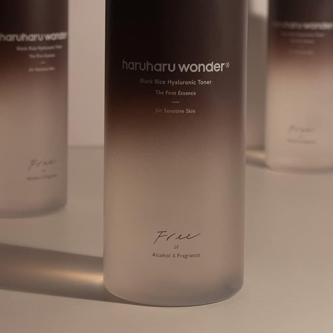 haruharu Wonder Black Rice Hyaluronic Toner for Sensitive Skin 10.1 fl.oz, Alcohol Free, Fragrance Free, Deep Hydration, Glass Skin, Korean Skincare, Vegan, Cruelty-Free