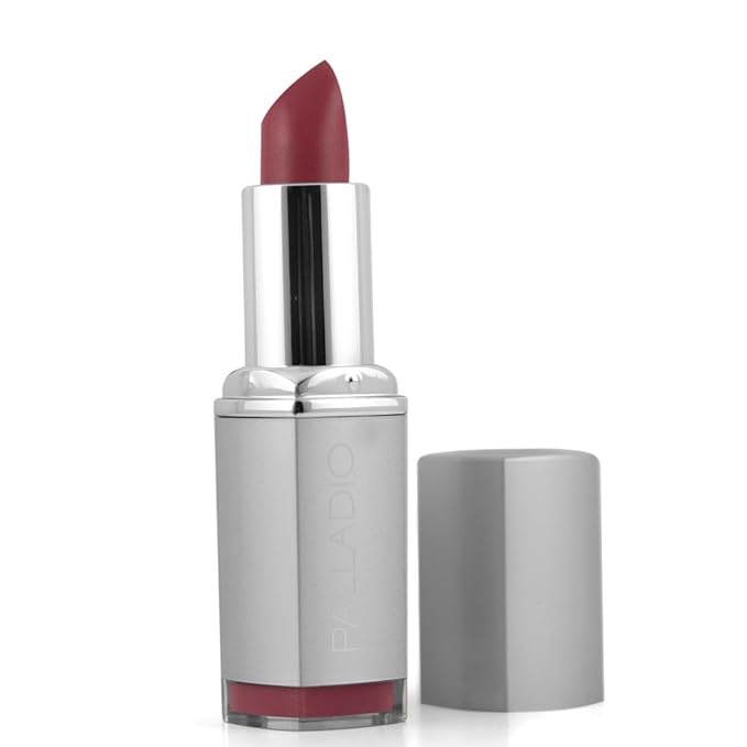 Palladio Herbal Lipstick, Rich Pigmented and Creamy Lip Color, Infused with Safflower, Ginseng, Ginkgo Biloba, Camellia and Aloe, Prevents Lips from Drying, Combats Fine Lines, Surely Pink