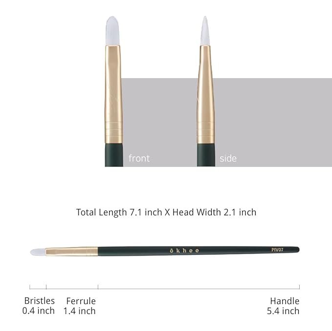 [SOO ADOR] okhee Concealer Brush PIV07 - Targeted Precision for Blemishes and Under-Eye Areas | Designed by K-Pop Makeup Artist Seo Ok | Makeup Brush Base Brush