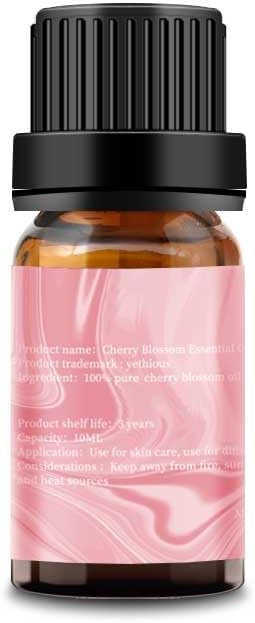 yethious Cherry Blossom Essential Oils for Diffuser & Aromatherapy Pure Cherry Blossom Oil - 10ML