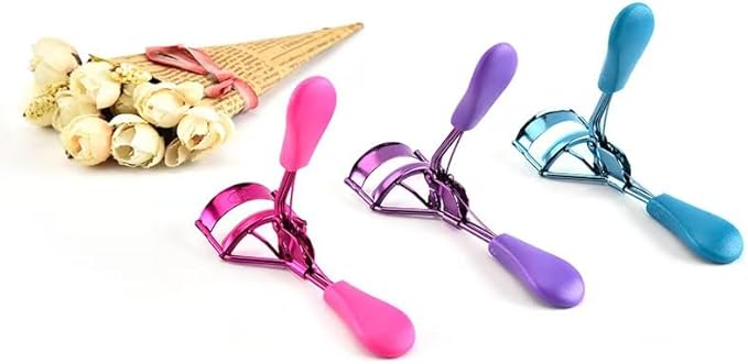 Blue Eyelash Curlers for Women Eyelash Curler with 4 Replacement Refill Pads Lash Curler Premium Quality Eye Lash Curler Makeup Eyelashes Tool to Curl and Lifted Lashes Eye