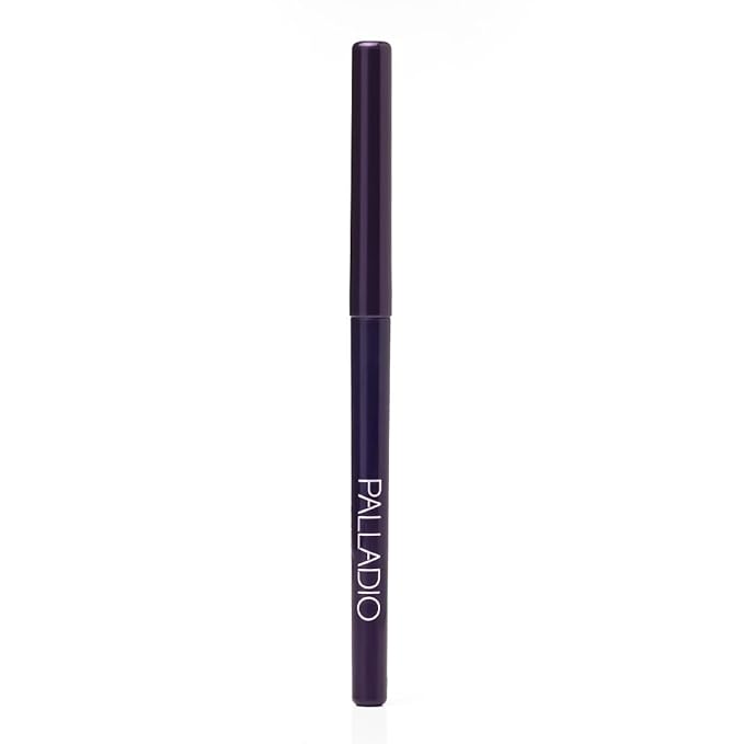 Palladio Retractable Waterproof Eyeliner, Richly Pigmented Color and Creamy, Slip Twist Up Pencil Eye Liner, Smudge Proof Long Lasting Application, All Day Wear, No Sharpener Required, Exotic Plum