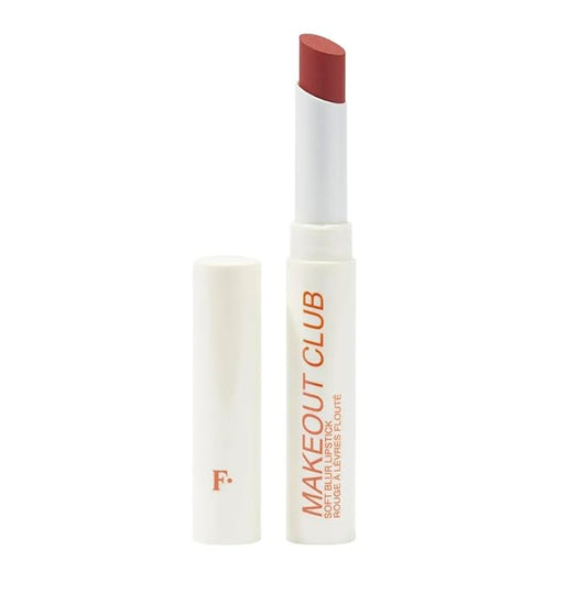 Freck Beauty MAKEOUT CLUB Soft Blur Lipstick – Medium-to-Full Coverage, 8-Hour Wear, Transfer-Proof, Buildable Soft Matte Finish, Wearable Color for All Skin Tones | FRECK RUST (Rust Orange Red)