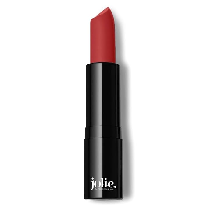 Jolie Moisture-Rich Cream Lipstick - CRIMSON CRUSH (a warm coral red)