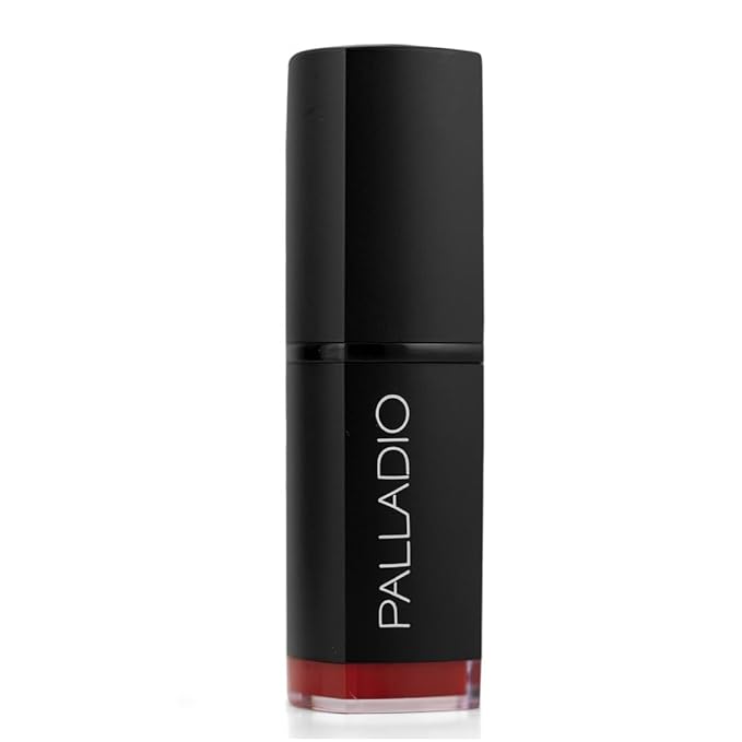 Palladio Herbal Matte Lipstick, Creamy and Full Coverage Long Lasting Matte Lipstick, Red Carpet