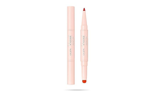 Pupa Milano Vamp! Creamy Duo, 011 Orange Red, 1 Pc - 2 in 1 Lipstick and Lip Pencil - Long Lasting - Lightweight - No-Transfer - Smooth Texture - Highly Pigmented