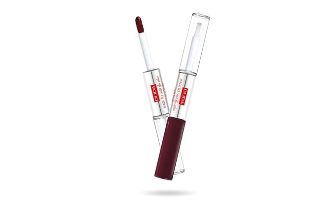 Pupa Milano Made To Last Lip Duo - 017 Red Wine for Women - 0.13 oz Lipstick
