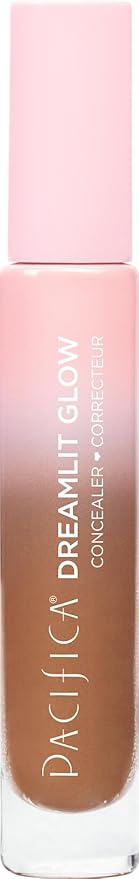 Pacifica Concealer – DreamLit Glow Full Coverage Concealer with Squalane for Dark Circles & Dark Spot Correction, Lightweight & Long-Lasting, Vegan & Cruelty-Free, Shade 05 (Rich Mocha)