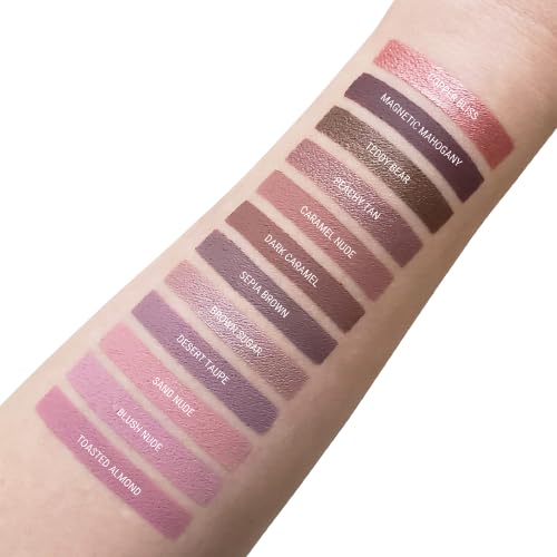 Aromi Matte Liquid Lipstick | Long-Lasting, Light, Pale Pink Lip Color, Waterproof, Vegan, Cruelty-free, Rosy Beige, Gluten Free (Blush Nude)