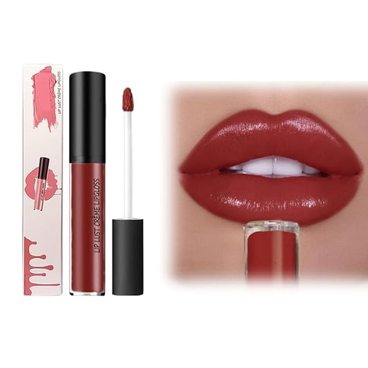 12 Color Cream Lip Gloss, 2025 New Cream Texture Lipstick Non-Stick Lip Gloss, Long Lasting Lipstick Hydrating Lip Tint Natural Non-Fading Liquid Lip Stick for Women (#09, One Size)