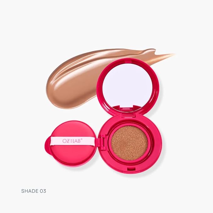 Beauty Pillow Pod Cushion Foundation Beige – Natural Matte Finish, Buildable Coverage, Paraben-Free, Portable Compact with Mirror and Puff,0.42 OZ /12G,pack of 1