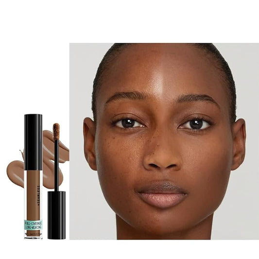 Liquid Concealer for Older Women, Under Eye Brightener Full Coverage Concealer for Dark Circles, Spots, Lightweight Waterproof Foundation Makeup, Vegan & Cruelty-Free, 09 Cappuccino