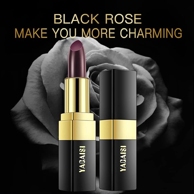 Color Changing Lipstick, Magic Color Changing Lip Balm (Black to Brick Red), Natural Moisturizing Labiales Magicos Lipstick For Women