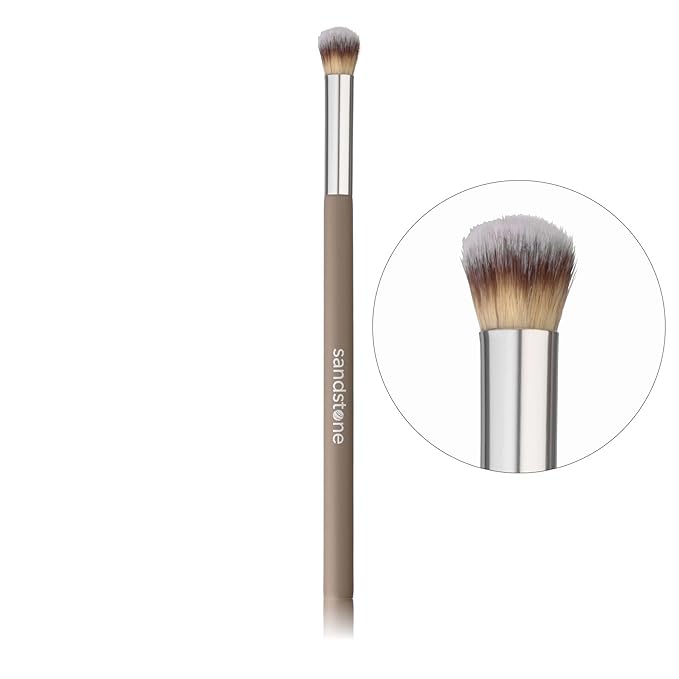 Sandstone Scandinavia Soft Collection Makeup Brush - Professional Premium Concealer brush for applying and blending concealer. Ultra soft bristles. Vegan Makeup brush for all skin types