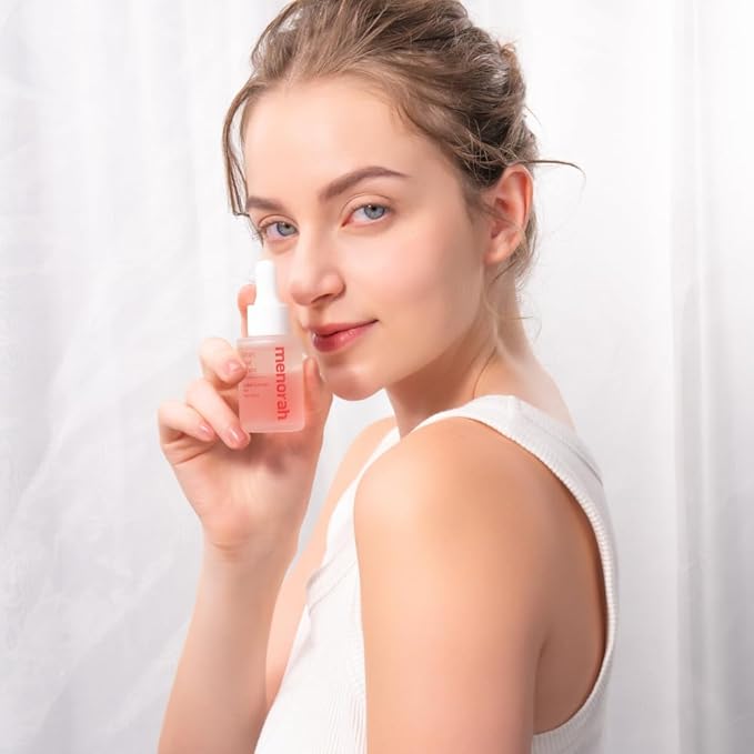 menorah skincare - Smart Dual Serum - with Crystal Tomato and Acai Berry, Anti-Aging Face Serum with Vitamin C+E, Natural Coconut & Palm Oils, Glow & Hydration Booster, Oil-Infused Formula