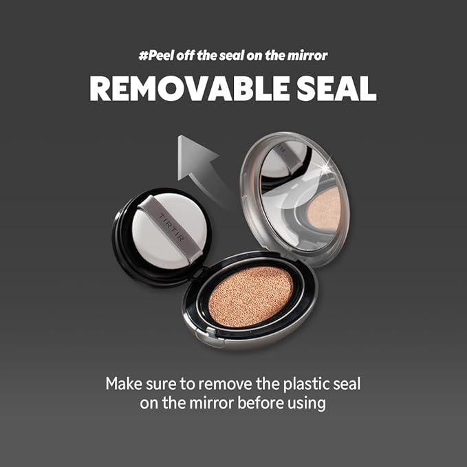 [*Mini Size*] TIRTIR Aura Glow Silver Cushion | Korean Cushion Foundation, (#23N Sand, 0.15 Fl Oz)