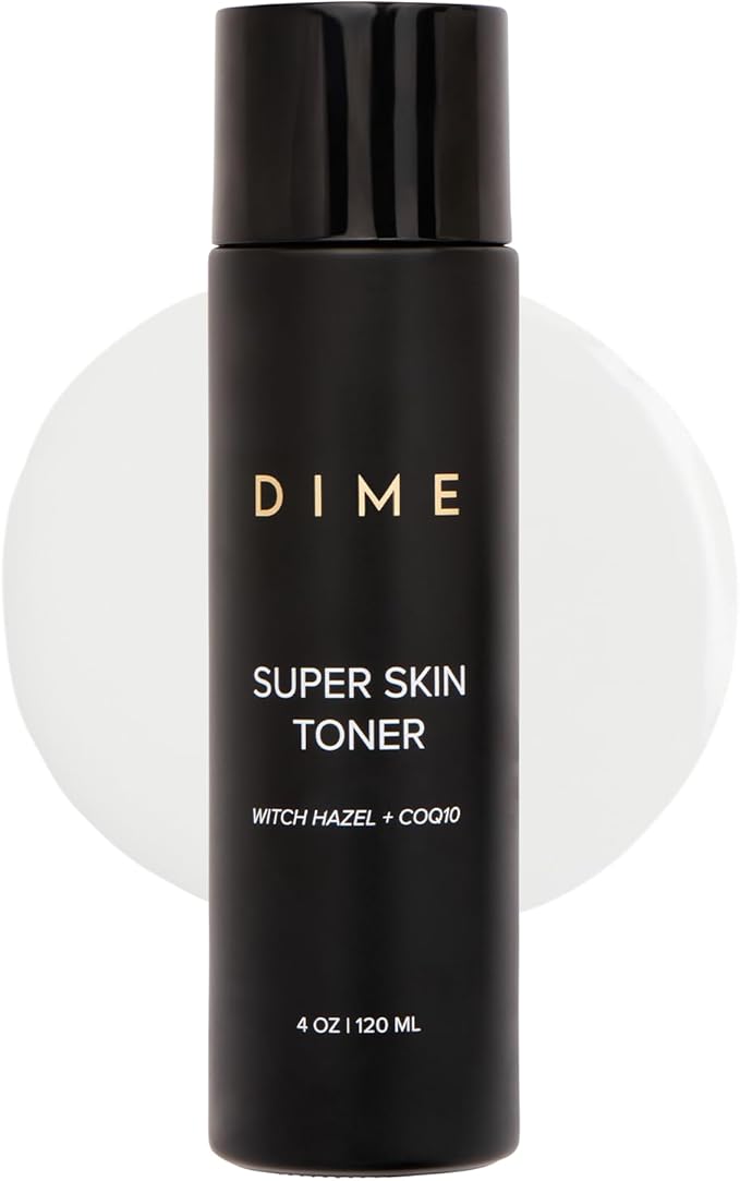 DIME Beauty Super Skin Toner, Alcohol-Free Witch Hazel Toner, Hydrating for Face with Aloe Vera and Cucumber Extract, 4 oz / 120 ml
