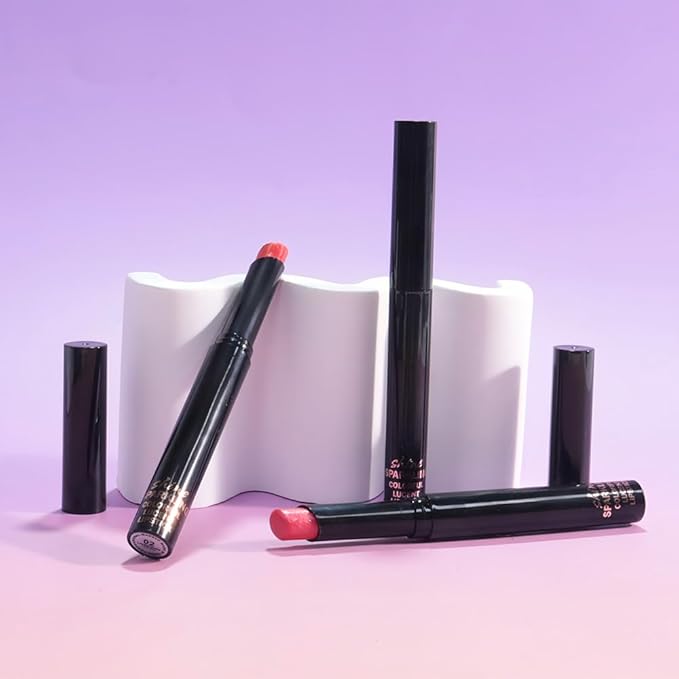 3Pcs Brown Mauve Rose Metallic Lipstick for Women,Lightweight Non-Drying Shimmer Frosted Lipstick,Glitter Lip Gloss Stain Long Lasting Waterproof Smudge Proof 24 Hour Full Coverage Lip Makeup,Vegan