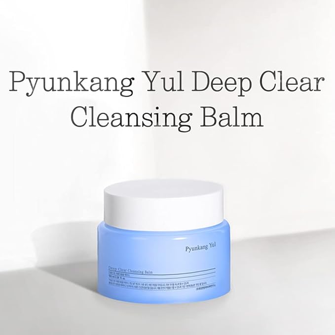 Pyunkang Yul PKY Deep Clear Cleansing Balm, All in One Facial Cleanser for Heavy Makeup Removal, Moisturized Finish with Plant Based Oil, Korean Skincare (3.38 Fl.Oz, 100ml)