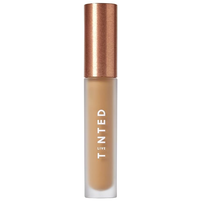 Live Tinted Hueskin Serum Concealer - Medium-to-Full Coverage Concealer with Niacinamide, & Hyaluronic Acid for Dark Circles, Fine Lines & Wrinkles, Buildable Long-Lasting Formula, 0.35 oz Shade 10