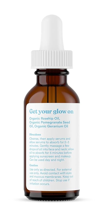 ASUTRA Restore Face Oil, 1 fl oz - Geranium & Rosehip Oil, Soften & Hydrate Dry Skin, Minimize Appearance of Fine Lines and Wrinkles