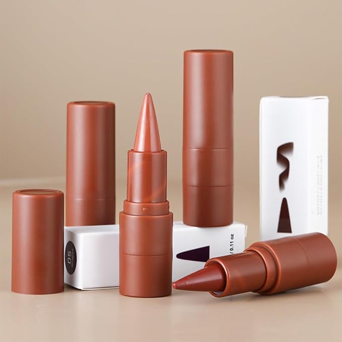 AMY'S DIARY Matte Crayon Lip Liner Lipstick Makeup, Precision Tip Matte Lip Crayon, Longwear Up To 24Hrs,Matt Lip Liner Make Up Smudge-Proof Lip Contour Waterproof for Women (Dusk, Regular)