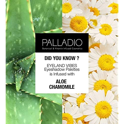 Palladio Eyeland Vibes, Escape to the Tropics, 10 Count Eyeshadow Palette, 5 Curated Palettes, Seductive Nudes to Vibrant Hues, Complimentary Shades, Day and Night Looks, Rich Pigment, Sandbar