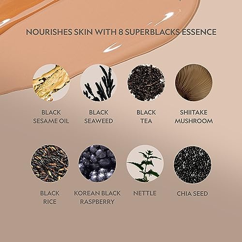 YENSA Serum Foundation Makeup - Super Silk Full Coverage Foundation Enriched with Peptides, Vitamin C & Ferulic Acid to Help Reduce Fine Lines, Wrinkles & Dark Circles - Fair 1 (1 oz)
