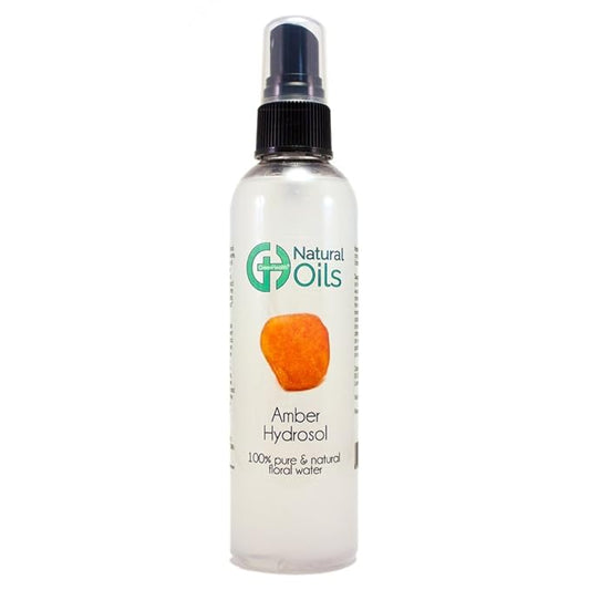 Amber Hydrosol - 4 fl oz Plastic Bottle w/Black Spray Cap - 100% Natural - GreenHealth