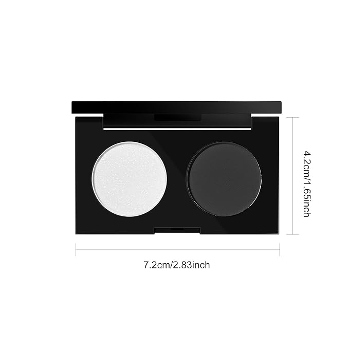 KYDA 2 Color Eyeshadow Palette, Taupe Brown and Matte Nude Eyeshadow Powder, Highly Pigment, Soft and Blendable Makeup for Daily Look -06