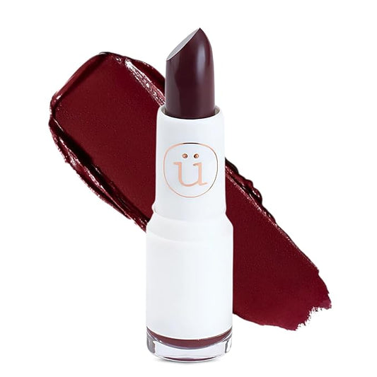 M2U NYC Wine Red Moisturizing Lipstick with Semi-Matte Finish – Intense Pigment, Full Coverage, Non-Drying, Creamy Formula with Hydrating Lip-Loving Ingredients – Vegan & Cruelty-Free (Wine)
