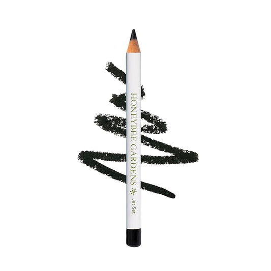 Honeybee Gardens Effortless Eye Liner Pencil in Jet Set Black, Rich Pigmentation, Smooth, Long-Wearing, Vegan, Gluten-Free