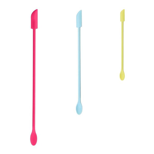 Mini Spatula for Cosmetics, 3 Pcs Beauty Spatula Small Spatula Silicone Mini Lotion Spatula Makeup Spatula, Every Drop Tiny Spatula for Makeup and Kitchen Jar
