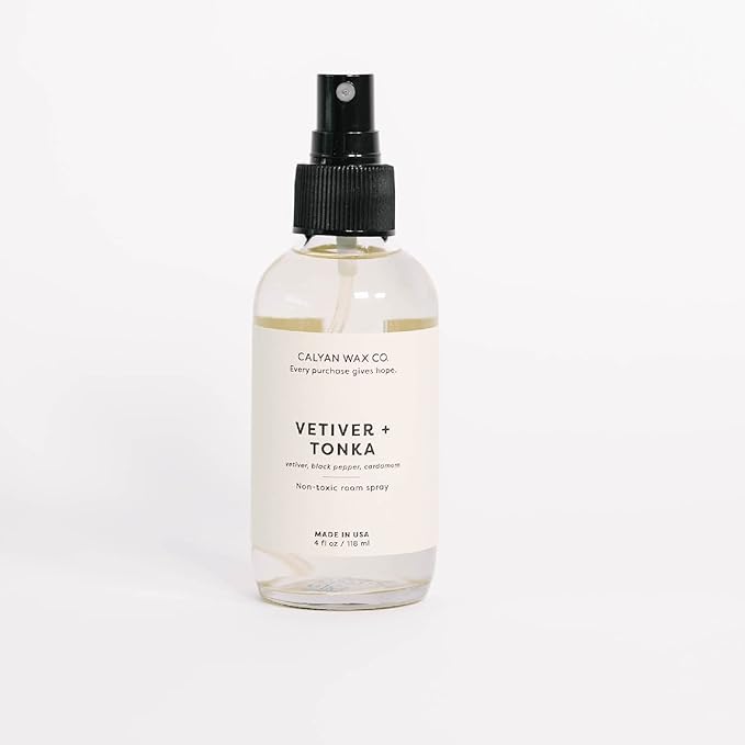 Calyan Wax Co. Vetiver and Tonka Room Spray