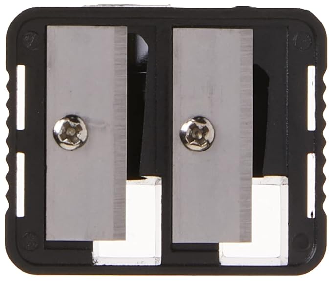 wet n wild Dual Pencil Sharpener Dual-Pencil Eyeliner Pencil Sharpener | Convenient | Essential Tool | Sharpens | Easy to Clean | Travel-Friendly | Compact (Pack of 2)