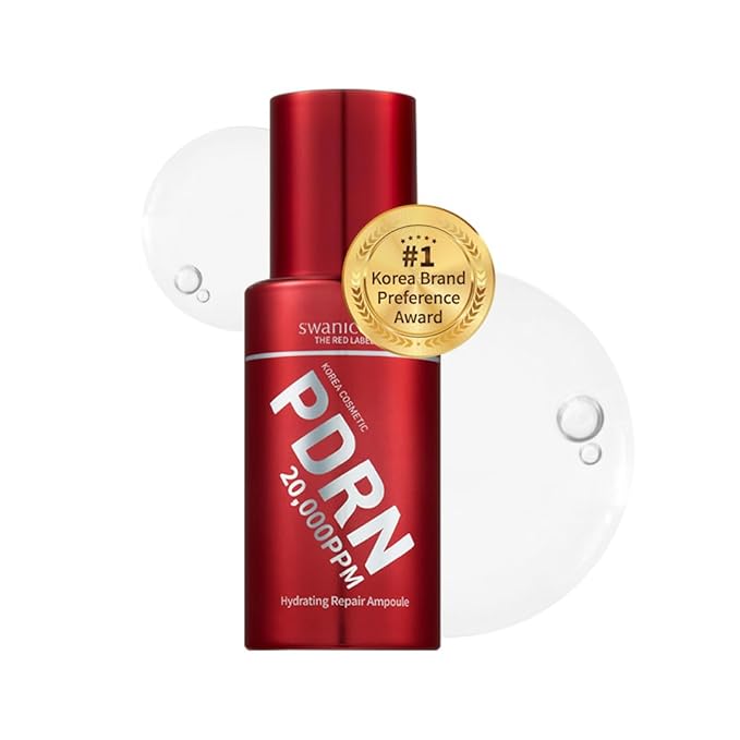 Swanicoco PDRN Hydrating Repair Ampoule Serum Powerful Anti Aging Face and Neck for Skin Turnover Skin Regeneration Wound Healing Korean Skincare 30ml 1Fl Oz