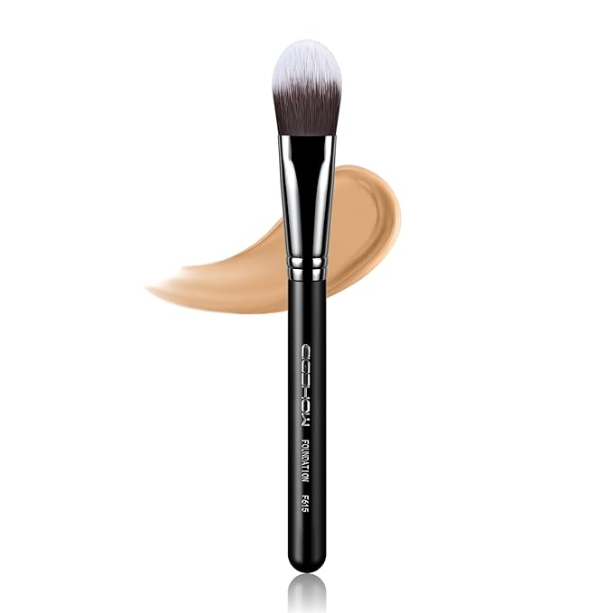 Flat Foundation Brush, EIGSHOW Foundation Makeup Brush for Liquid, Cream, Mask, Streak-Free Blending, Vegan & Cruelty-Free (F615)