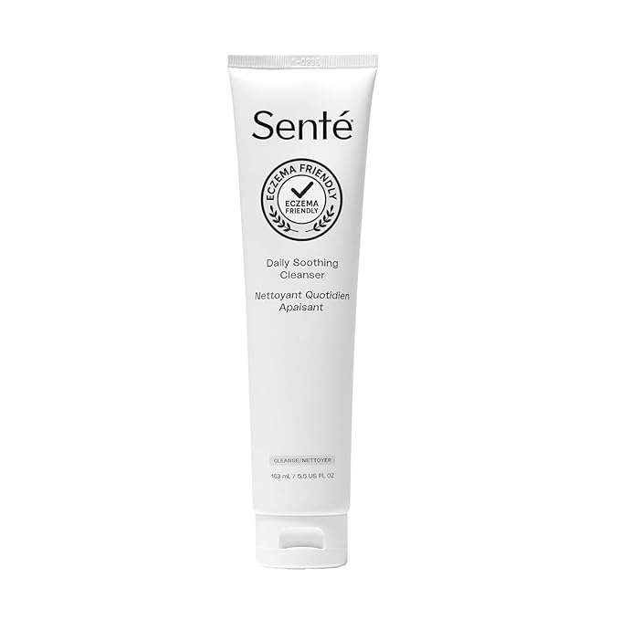 Sente Daily Soothing Facial Cleanser For Dry and Sensitive Skin - Gently Removes Oil, Impurities and Makeup - with Vitamin E - 5.5 Fl Oz