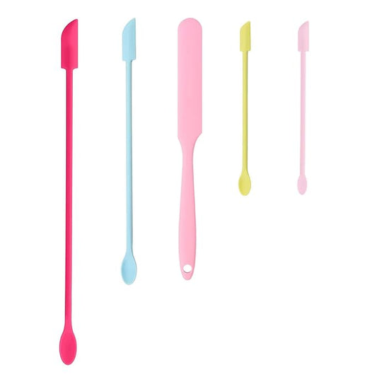 Beauty Spatula, 5 Pcs Small Spatula Mini Spatula for Cosmetics Lotion Makeup Spatula, Every Drop Tiny Spatula for Makeup and Kitchen Jar, Wax Waxing Body Hair Removal spatula