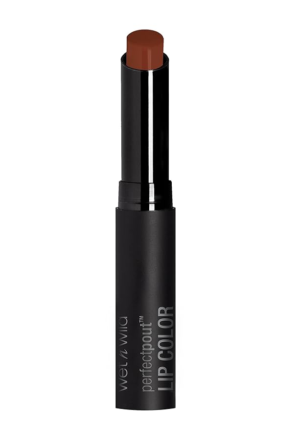 ipstick By Wet n Wild Perfect Pout Lipstick Lip Color Fall Red Extra Cinnamon Please | Non-Tacky | Non-Sticky | Long Lasting
