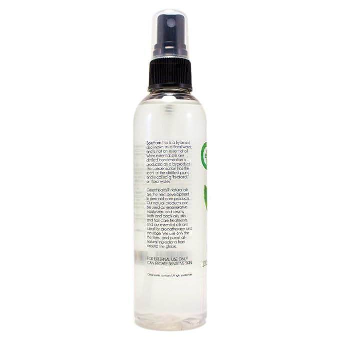 Melissa Hydrosol (Floral Water) - 4 fl oz Plastic Bottle w/Black Spray Cap - 100% natural - GreenHealth