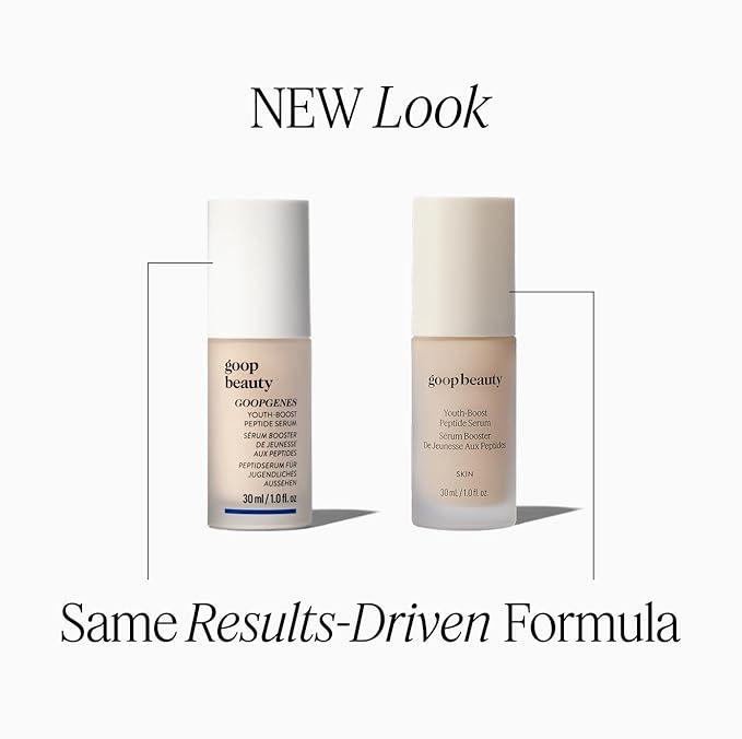 goop Beauty Peptide Serum |Reduces Fine Lines, Wrinkles, & Dark Spots | Peptides, Ceramides, & Niacinamide | Anti Aging Treatment to Improve Firmness & Elasticity | 1 fl oz