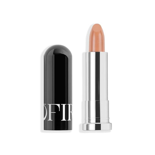 OFIR Lip Rouge Satin Hydrating Lipstick | Full Coverage Cream Lipstick Long Wear | Lightweight Lip Satin Finish with Shea Butter Apricot Oil | What eh-ver! - Neutral Brown 0.12 oz