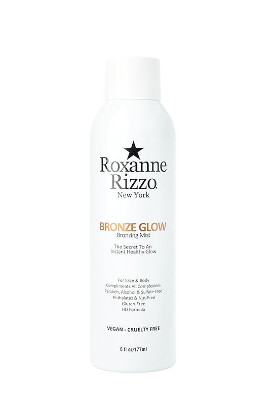Bronze Glow – Instant Self Tanning Spray Mist for Face and Body – Hydrating Tanning Mist with Bronzer – Blends into All Skin Tones – Celebrity Favorite Bronzer Spray – 6 oz