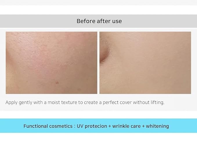 ENOUGH Collagen Aqua Air Cushion SPF 50, Full Coverage Hydrating Foundation Makeup, Tinted Moisturizer Sunscreen, Korean Skin Care Cosmetics for Women, Dewy Finish & Collagen Boost (#21 Natural glow)