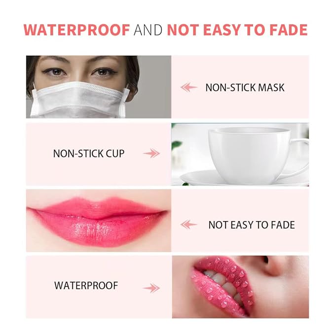 Color Changing Lipstick, Magic Color Changing Lip Balm (Black to Brick Red), Natural Moisturizing Labiales Magicos Lipstick For Women