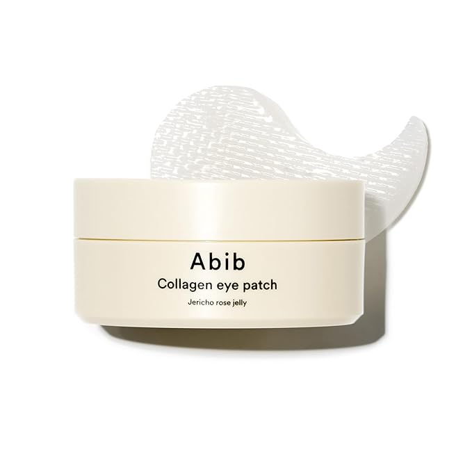 Abib Collagen Eye Patch Jericho Rose Jelly 60 Patches, Korean Under Eye Patches for Puffy Eyes and Dark Circles, Anti-Wrinkle, Collagen, Caffeine, Niacinamide, Ceramide, Antioxidant, Skin Care