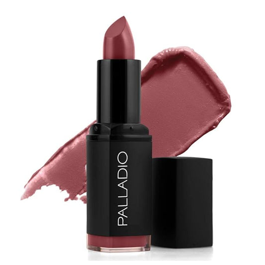 Palladio Herbal Matte Lipstick, Creamy and Full Coverage Long Lasting Matte Lipstick, Regal Café