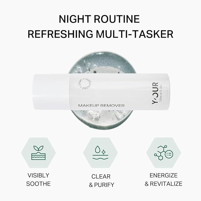 Y'OUR Soothing Micellar Cleansing Water | Removes Waterproof Makeup for Face, Eyes & Lips | Hydrating, Oil Control & Non-Irritating for Sensitive Skin | with Aloe Vera & Fruit Extracts